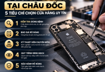 Sửa iPhone Tại Châu Đốc: 5 Tiêu Chí Chọn Cửa Hàng Uy Tín