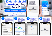 Cách Khóa Một Ghi Chú Quan Trọng Bằng Face ID Trên iPhone