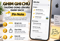Cách Ghim Ghi Chú Thường Dùng Lên Đầu Danh Sách Trên iPhone