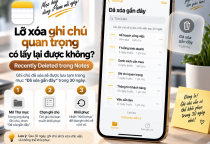 Lỡ Xóa Ghi Chú Quan Trọng Trên iPhone Có Lấy Lại Được Không?