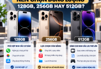 Mua iPhone Cũ Nên Chọn Dung Lượng 128GB, 256GB Hay 512GB?