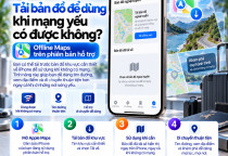 Tải Bản Đồ Offline Trên iPhone Để Dùng Khi Mạng Yếu Hoặc Không Có Mạng