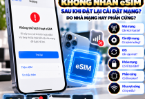 iPhone Không Nhận eSIM Sau Khi Đặt Lại Cài Đặt Mạng: Nguyên Nhân Và Cách Khắc Phục