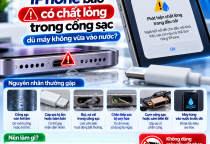 iPhone Báo Có Chất Lỏng Trong Cổng Sạc Dù Máy Không Vừa Vào Nước: Vì Sao?
