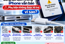 Cổng Sạc Sạch Nhưng iPhone Vẫn Báo “Phụ Kiện Không Được Hỗ Trợ”: Vì Sao?