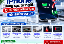 iPhone Đang Sạc Tự Ngắt Rồi Nhận Lại Liên Tục: Nên Kiểm Tra Gì?
