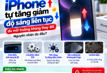 iPhone Tự Tăng Giảm Độ Sáng Liên Tục Dù Môi Trường Không Thay Đổi: Vì Sao?