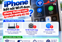 iPhone Kết Nối Wi-Fi Nhưng Thường Xuyên Tự Chuyển Sang 4G/5G: Vì Sao?