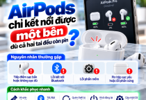 AirPods Chỉ Kết Nối Được Một Bên Dù Cả Hai Tai Đều Còn Pin: Vì Sao?