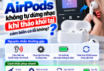 AirPods Không Tự Dừng Nhạc Khi Tháo Khỏi Tai: Cảm Biến Có Lỗi Không?