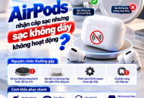 Hộp AirPods Nhận Cáp Sạc Nhưng Sạc Không Dây Không Hoạt Động: Vì Sao?