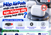 Hộp AirPods Nhận Cáp Sạc Nhưng Sạc Không Dây Không Hoạt Động