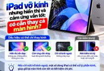 iPad Vỡ Kính Nhưng Hiển Thị Và Cảm Ứng Vẫn Tốt: Có Cần Thay Cả Màn Hình?