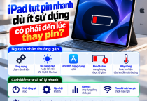 iPad Tụt Pin Nhanh Dù Ít Sử Dụng: Có Phải Đến Lúc Thay Pin?