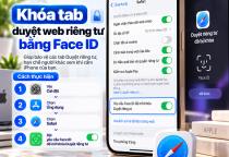 Cách Khóa Tab Duyệt Web Riêng Tư Bằng Face ID Trên iPhone
