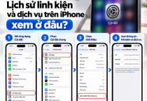 Lịch Sử Linh Kiện Và Dịch Vụ Trên iPhone Xem Ở Đâu?