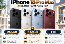 Dung Lượng iPhone 18 Pro Max: 256GB, 512GB Hay 1TB Phù Hợp Hơn?