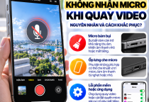 iPhone Không Nhận Micro Khi Quay Video: Nguyên Nhân Và Cách Khắc Phục
