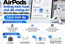 AirPods Không Kích Hoạt Chống Ồn Khi Chỉ Đeo Một Bên: Cách Thiết Lập