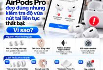 AirPods Pro Đeo Đúng Nhưng Kiểm Tra Độ Vừa Nút Tai Liên Tục Thất Bại: Vì Sao?