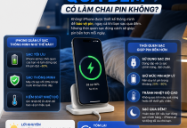 Sạc iPhone Qua Đêm Có Làm Chai Pin Không? Cách Sạc Giúp Pin Bền Hơn