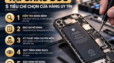 Sửa iPhone Tại Châu Đốc: 5 Tiêu Chí Chọn Cửa Hàng Uy Tín