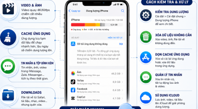 Bộ Nhớ iPhone Đầy Dù Ít Ứng Dụng – Vì Sao Và Cách Xử Lý?