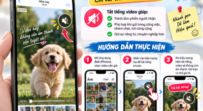 Cách Tắt Tiếng Video Trên iPhone Trước Khi Gửi Cho Người Khác