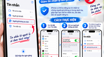 Cách Lọc Tin Nhắn Từ Người Gửi Không Xác Định Trên iPhone