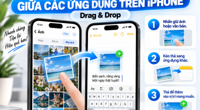 Kéo Thả Ảnh Và Văn Bản Giữa Các Ứng Dụng Trên iPhone