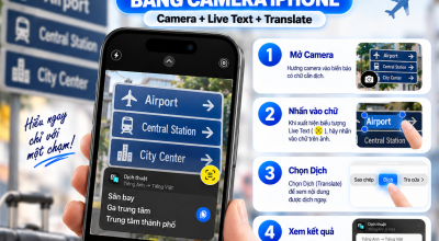 Dịch Chữ Trên Biển Báo Bằng Camera iPhone – Nhanh Và Tiện Khi Đi Du Lịch