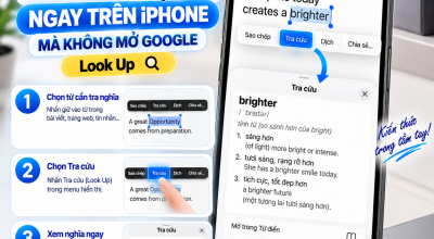 Tra Nghĩa Một Từ Ngay Trên iPhone Mà Không Cần Mở Google