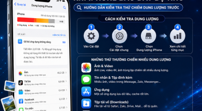 Đừng Vội Xóa Ảnh Khi iPhone Báo Đầy Bộ Nhớ – Hãy Kiểm Tra Thứ Này Trước