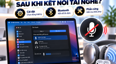 MacBook Không Nhận Micro Sau Khi Kết Nối Tai Nghe: Cách Khắc Phục