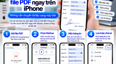 Cách Điền Thông Tin Vào File PDF Ngay Trên iPhone