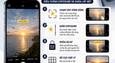 Cách Chụp Ảnh Không Bị Cháy Sáng Trên iPhone Đơn Giản