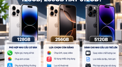 Mua iPhone Cũ Nên Chọn Dung Lượng 128GB, 256GB Hay 512GB?