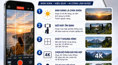 5 Mẹo Quay Video Bằng iPhone Đẹp Hơn, Mượt Và Chuyên Nghiệp
