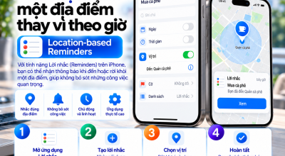 Nhắc Việc Khi Đến Một Địa Điểm Thay Vì Theo Giờ Trên iPhone