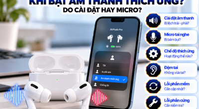 AirPods Mất Cân Bằng Âm Thanh Khi Bật Âm Thanh Thích Ứng: Cách Khắc Phục