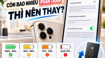Pin iPhone Còn Bao Nhiêu Phần Trăm Thì Nên Thay? Dấu Hiệu Cần Biết