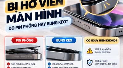 iPhone Bị Hở Viền Màn Hình: Do Pin Phồng Hay Bung Keo?