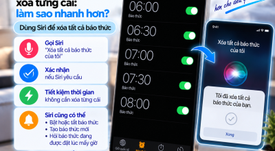 Đặt Nhiều Báo Thức Nhưng Không Muốn Xóa Từng Cái: Làm Sao Nhanh Hơn?