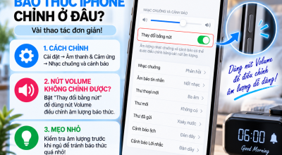 Âm Lượng Báo Thức iPhone Chỉnh Ở Đâu? Vì Sao Nút Volume Đôi Khi Không Thay Đổi Được?