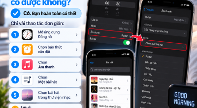 Đặt Một Bài Hát Làm Âm Báo Thức Trên iPhone Có Được Không?