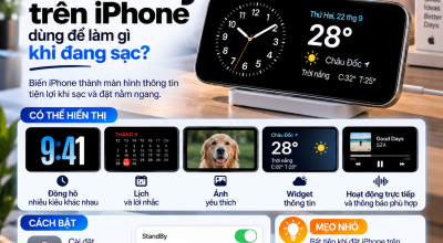 StandBy Trên iPhone Dùng Để Làm Gì Khi Đang Sạc?