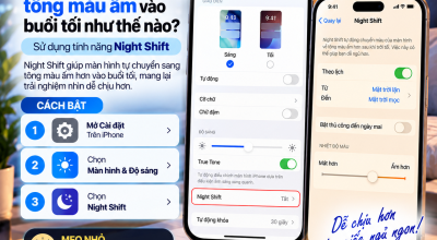 Màn Hình iPhone Có Thể Tự Chuyển Sang Tông Màu Ấm Vào Buổi Tối Như Thế Nào?