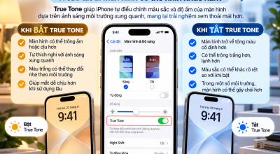 True Tone Là Gì? Vì Sao Tắt Đi Màn Hình iPhone Có Thể Nhìn Khác Hẳn?