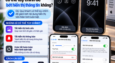 Always-On Display Có Thể Tùy Chỉnh Để Bớt Hiển Thị Thông Tin Không?