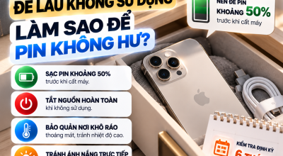 iPhone Để Lâu Không Sử Dụng: Làm Sao Để Pin Không Hư?